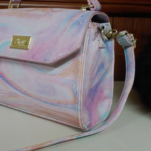 Betsey Johnson Luv Betsey Marble Mini Crossbody Hand Bag - Picture 5 of 16